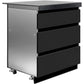 Whistler Grills Fairford 4 Modular Outdoor Kitchen with 5 Burner BBQ, Rotisserie, Sink, Double Door Fridge and Storage. - Black