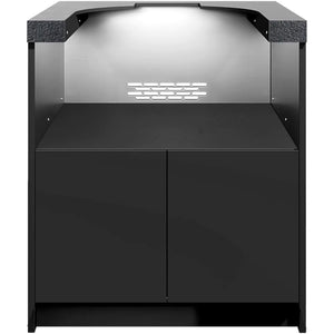 Whistler Grills Fairford 5 Modular Outdoor Kitchen, 5 Burner BBQ with Rotisserie, Sink, Storage, Double Door Fridge and Ceramic Egg Module (egg sold separately) - Black