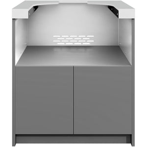 Whistler Grills Fairford 5 Modular Outdoor Kitchen, 5 Burner BBQ with Rotisserie, Sink, Storage, Double Door Fridge and Ceramic Egg Module (egg sold separately) - Grey