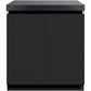 Whistler Grills Fairford 6 Modular Outdoor Kitchen, 5 Burner BBQ with Rotisserie, Side Burner, Double Door Fridge and Ceramic Egg Module (egg sold separately) - Black