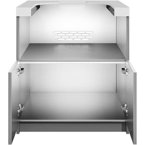 Whistler Grills Fairford 6 Modular Outdoor Kitchen, 5 Burner BBQ with Rotisserie, Side Burner, Double Door Fridge and Ceramic Egg Module (egg sold separately) - Grey