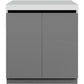 Whistler Grills Fairford 7 Modular Outdoor Kitchen, 5 Burner BBQ with Rotisserie, Sink, Storage and Double Door Fridge - Grey