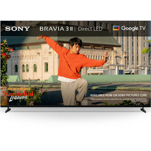 Sony BRAVIA 3 Ⅱ 65 Inch TV, 4K Smart TV (Google TV), XR Processor with AI Technology, 120hz Television with Dolby Vision/Atmos, PS5 compatibility, 65XR38M2, 2026 Model