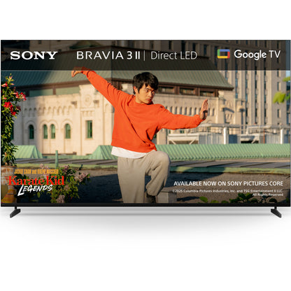 Sony BRAVIA 3 Ⅱ 50 Inch TV, 4K Smart TV (Google TV), XR Processor with AI Technology, 120hz Television with Dolby Vision/Atmos, PS5 compatibility, 50XR38M2, 2026 Model