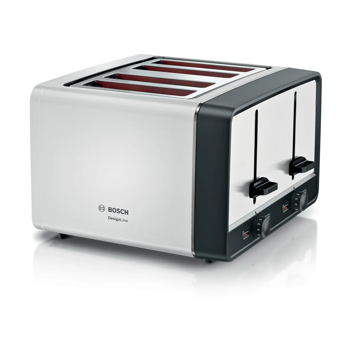 Bosch TAT5P44 DesignLine 4 Slice Toaster