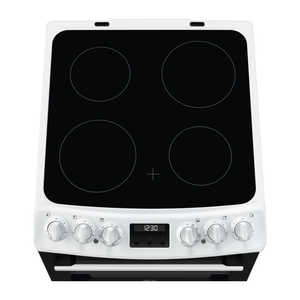 AEG CCX1530ACW 55cm Double Oven Electric Cooker with Ceramic Hob - White