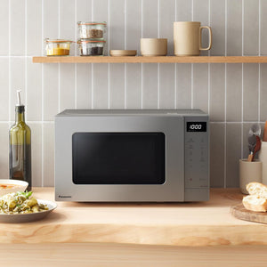 Panasonic NN-ST23QMBPQ Microwave Oven | 800W | 20L with 255mm Glass Turntable | Metallic Silver