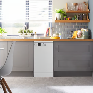 Beko DVS05C20W White Slimline Dishwasher - 10 Place Settings