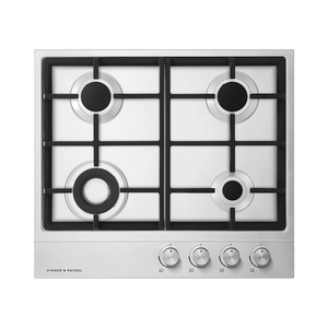 Fisher & Paykel CG604DNGX1 4 Burner 60cm Gas Hob - Stainless Steel