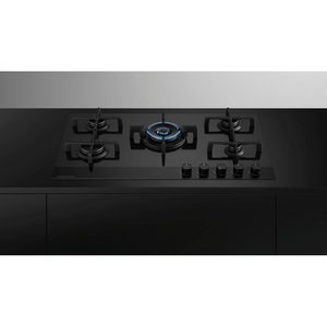 Fisher & Paykel CG905DLPGB4 90cm 5 Burner Gas Hob - Black Glass