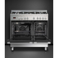 Fisher & Paykel OR90L7DBGFX1 90cm Dual Fuel 5 Burner Range Cooker - Stainless Steel