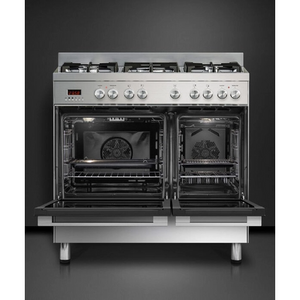 Fisher & Paykel OR90L7DBGFX1 90cm Dual Fuel 5 Burner Range Cooker - Stainless Steel