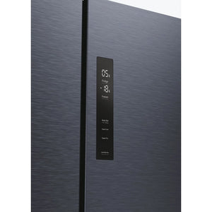 Haier HCR5919EHMB 90cm 60/40 Frost Free American Fridge Freezer - Brushed Black