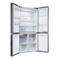Haier HCR5919EHMB 90cm 60/40 Frost Free American Fridge Freezer - Brushed Black