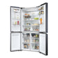 Haier HCR5919EHMB 90cm 60/40 Frost Free American Fridge Freezer - Brushed Black