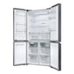 Haier HCR5919EHMB 90cm 60/40 Frost Free American Fridge Freezer - Brushed Black