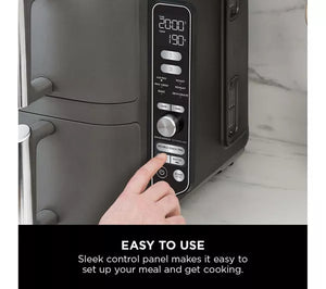 Ninja SL400UK Double Stack XL 2-Drawer 9.5L Air Fryer | Grey