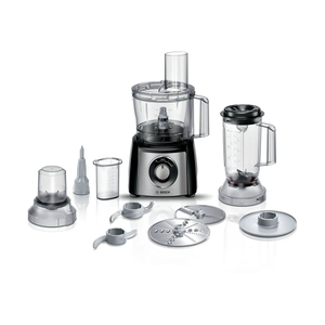 Bosch MCM3501MGB MultiTalent 3 Compact 800W Food Processor - Black & Stainless Steel