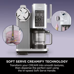 Ninja NC701UK Swirl by CREAMi 13-in-1 Soft Serve & Ice Cream Maker