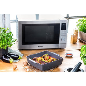 Panasonic NN-CD87KSBPQ Metallic Silver 34L 1000W Combination Microwave Oven