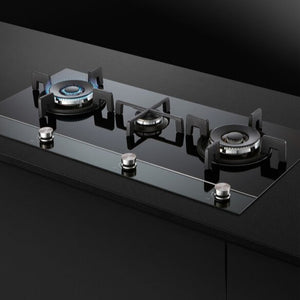 Fisher & Paykel CG903DNGGB4 90cm Gas Hob - Black Glass