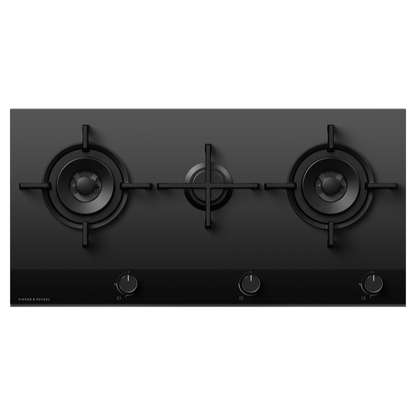 Fisher & Paykel CG903DNGGB4 90cm Gas Hob - Black Glass