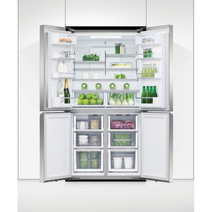 Fisher & Paykel RF605QNUVX1 Freestanding Quad Door Fridge Freezer with Ice & Water