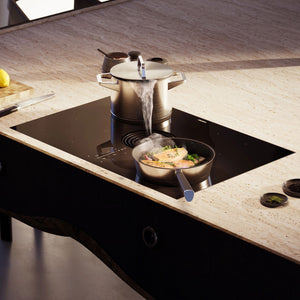 BORA Pure Induction Compact Gloss Cooktop With Integrated Extractor