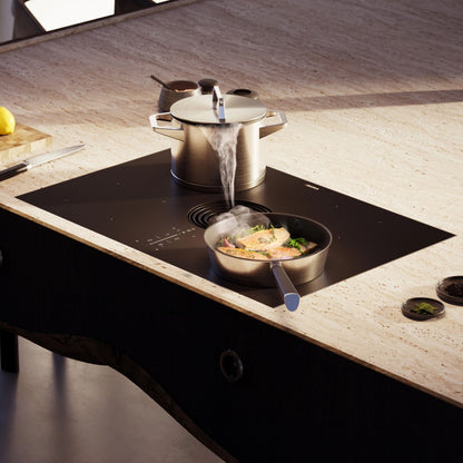 BORA Pure Induction Compact Matt Cooktop With Integrated Extractor